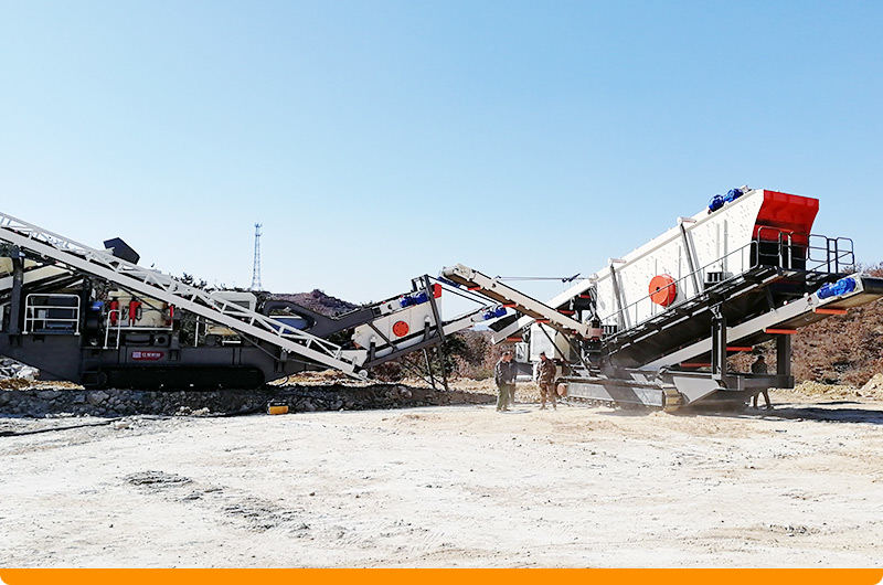 履帶移動破碎生產線靈活移動現場 履帶移動破碎生產線靈活移動現場