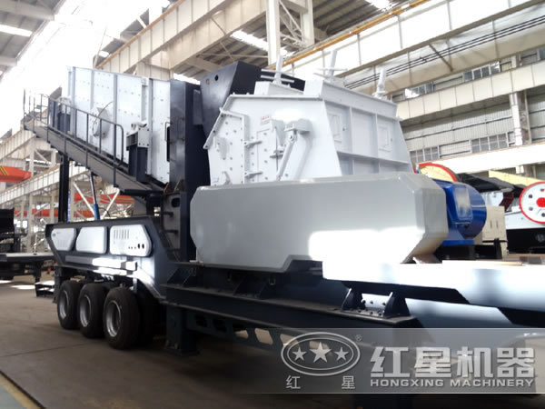 時產(chǎn)200噸青石流動磕石子機(jī)-配反擊破 時產(chǎn)200噸青石流動磕石子機(jī)-配反擊破