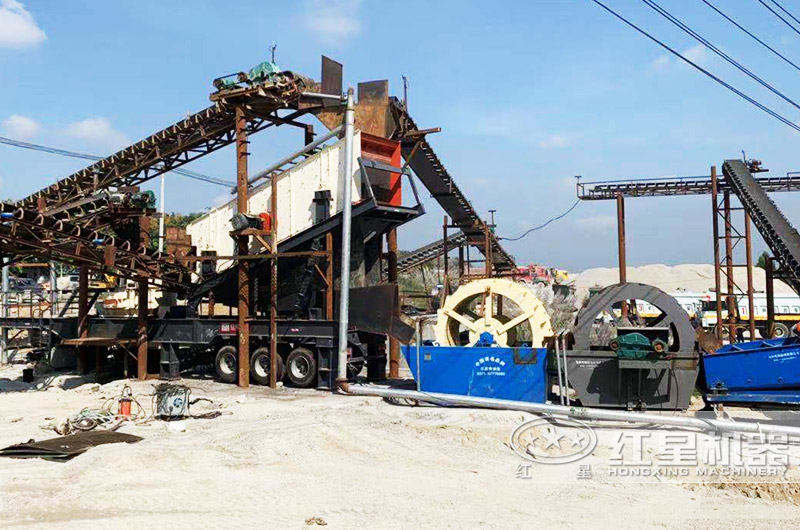 移動自由的流動車制砂一體設備 移動自由的流動車制砂一體設備