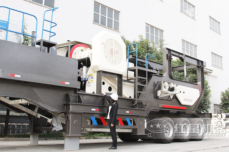 移動磕石機配鄂破機 移動磕石機配鄂破機