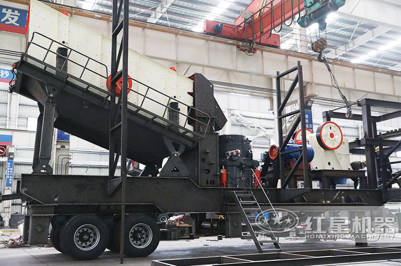 四組合大型汽車載石子破碎機(jī)