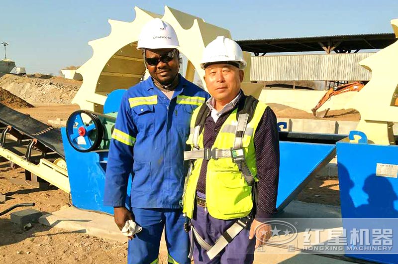 售后人員上門為贊比亞客戶提供服務 售后人員上門為贊比亞客戶提供服務