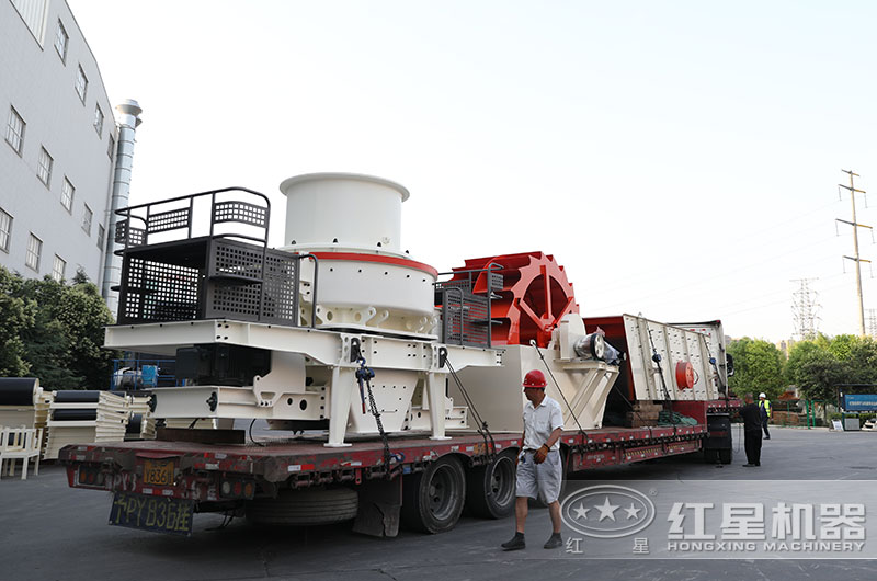 一套鵝卵石制砂機設(shè)備發(fā)貨 一套鵝卵石制砂機設(shè)備發(fā)貨