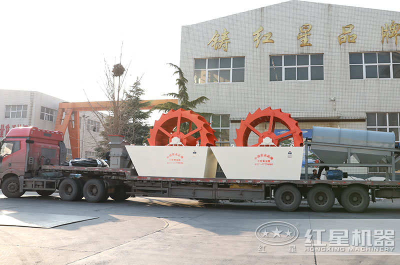 水輪洗沙機設備發往河南洛陽 水輪洗沙機設備發往河南洛陽