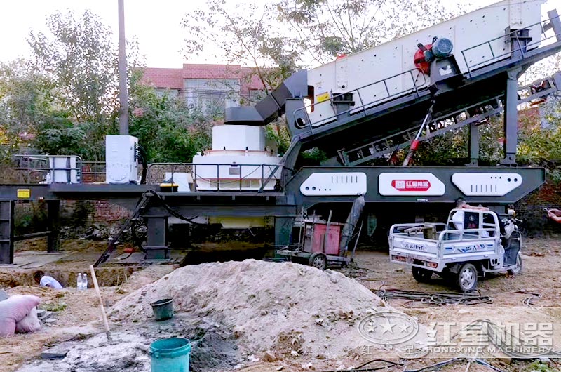 移動式-風化石制砂機圖片 移動式-風化石制砂機圖片