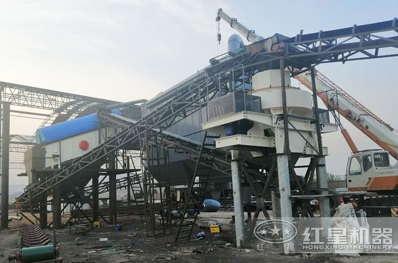 石灰石制砂機工作現(xiàn)場圖 石灰石制砂機工作現(xiàn)場圖