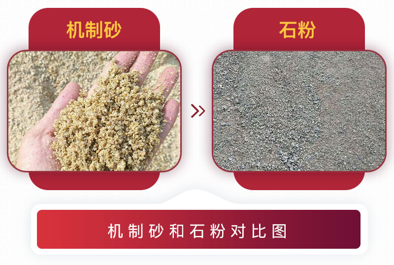 機制砂和石粉對比圖 機制砂和石粉對比圖