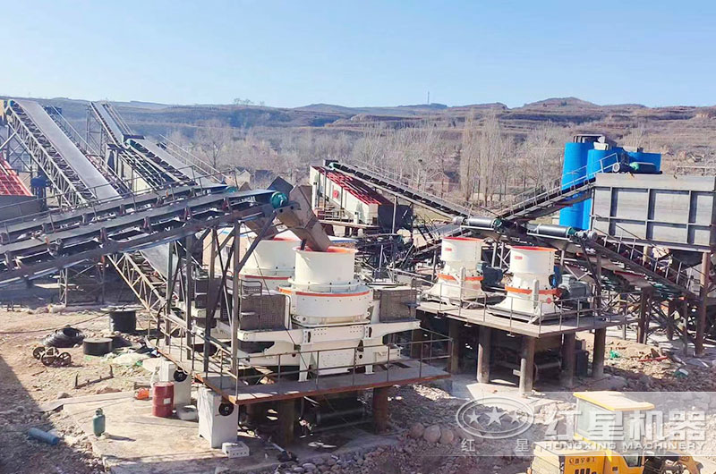 碎石破碎生產(chǎn)線客戶現(xiàn)場(chǎng) 碎石破碎生產(chǎn)線客戶現(xiàn)場(chǎng)